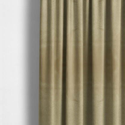 Bellevue Brushed Chenille Flat Weave Plain Upholstery Fabric In Bronze Brown - Made To Measure Curtains