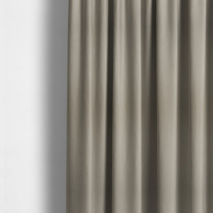 Bhopal Soft Textured Cream Coloured Plain Velour Pile Upholstery Fabric - Made To Measure Curtains