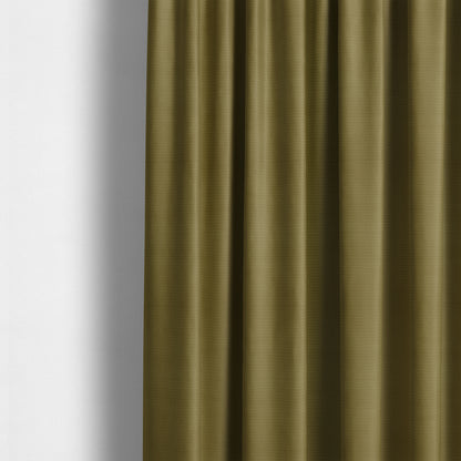 Bhopal Soft Textured Yellow Coloured Plain Velour Pile Upholstery Fabric - Made To Measure Curtains