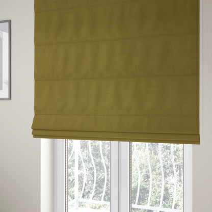 Bhopal Soft Textured Yellow Coloured Plain Velour Pile Upholstery Fabric - Roman Blinds