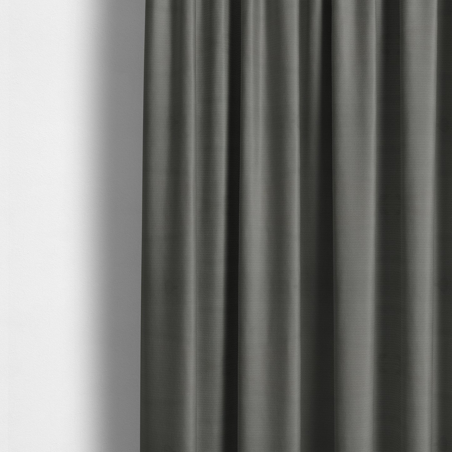 Bhopal Soft Textured Grey Coloured Plain Velour Pile Upholstery Fabric - Made To Measure Curtains