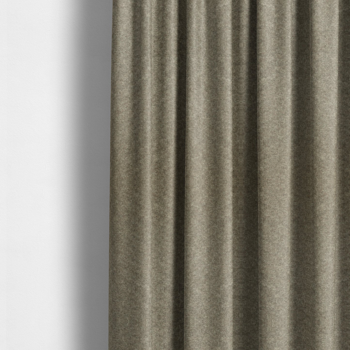 Boho Quilted Effect Soft Textured Chenille Upholstery Fabric Brown Colour - Made To Measure Curtains