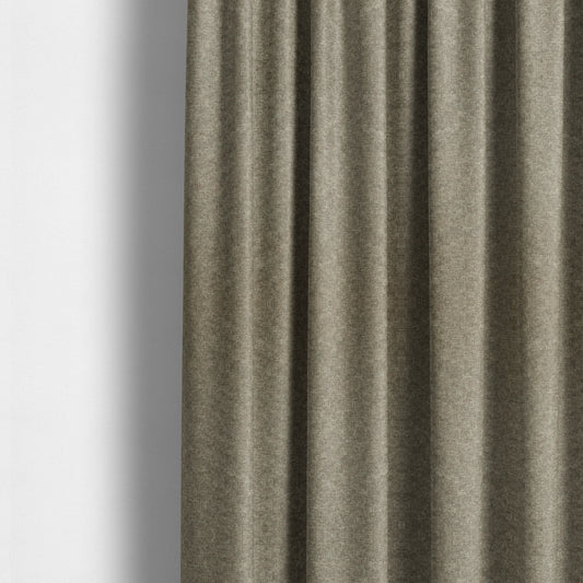 Boho Quilted Effect Soft Textured Chenille Upholstery Fabric Brown Colour - Made To Measure Curtains