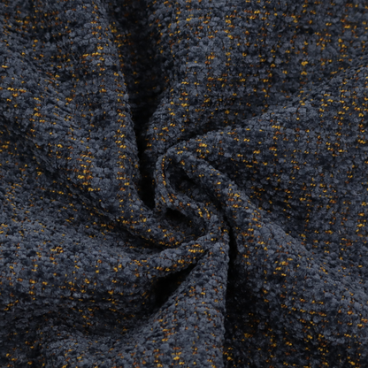 Wellington Chunky Chenille Weave Upholstery Fabric Navy Blue Colour CTR-101
