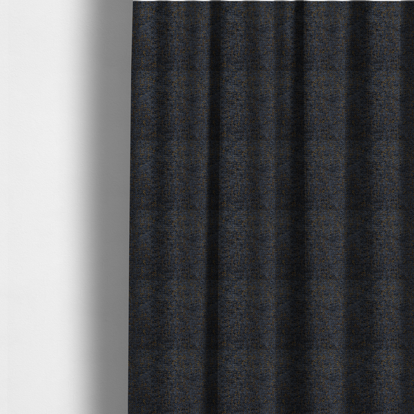 Wellington Chunky Chenille Weave Upholstery Fabric Navy Blue Colour CTR-101 - Made To Measure Curtains