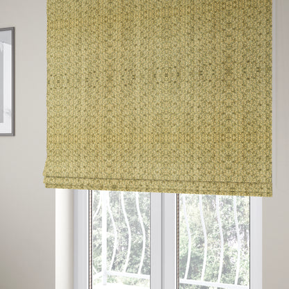 Glamour Geometric Collection Print Velvet Upholstery Fabric Beige Small Pattern CTR-1010 - Roman Blinds