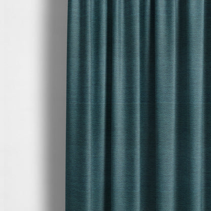 Metropolitan Collection Plain Chenille Smooth Textured Teal Blue Colour Upholstery Fabric CTR-103 - Made To Measure Curtains