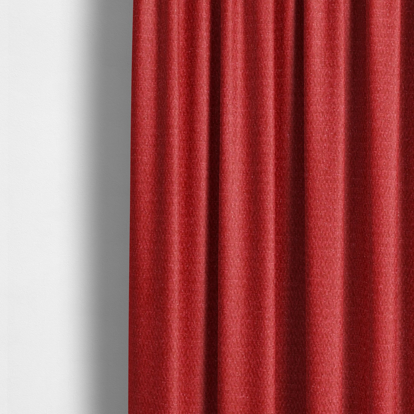 Poppy Soothing Velour Velvet Upholstery Furnishing Red Fabric CTR-1030 - Made To Measure Curtains