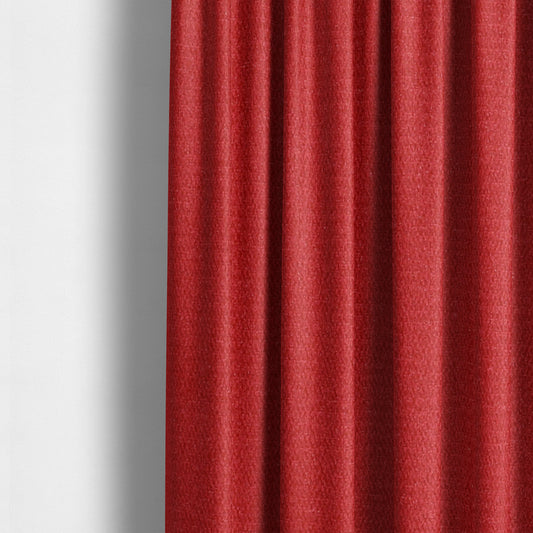 Poppy Soothing Velour Velvet Upholstery Furnishing Red Fabric CTR-1030 - Made To Measure Curtains