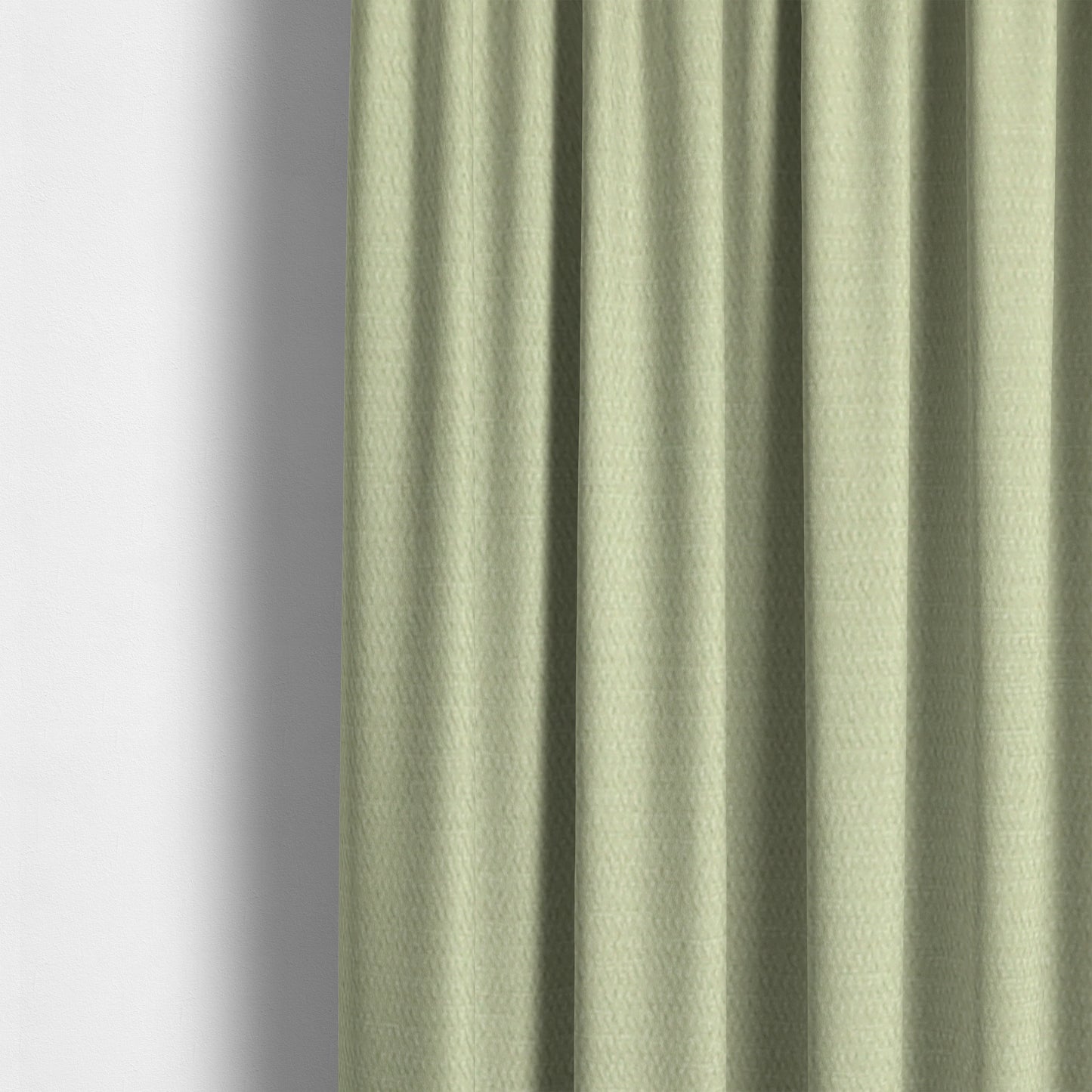 Poppy Soothing Velour Velvet Upholstery Furnishing Off White Fabric CTR-1035 - Made To Measure Curtains