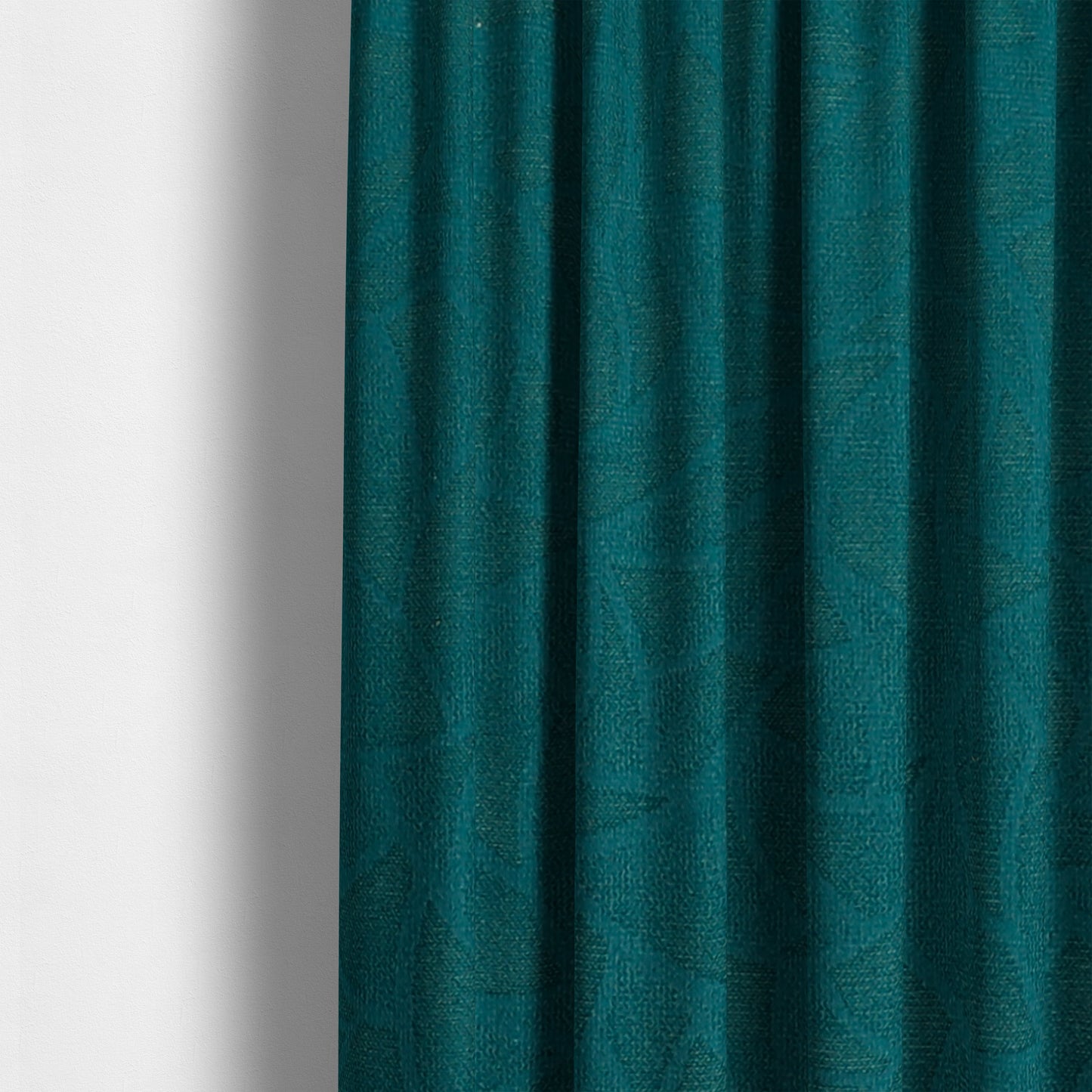 Mikado Self Pattern Soft Velour Velvet Upholstery Fabric In Blue Colour CTR-1036 - Made To Measure Curtains