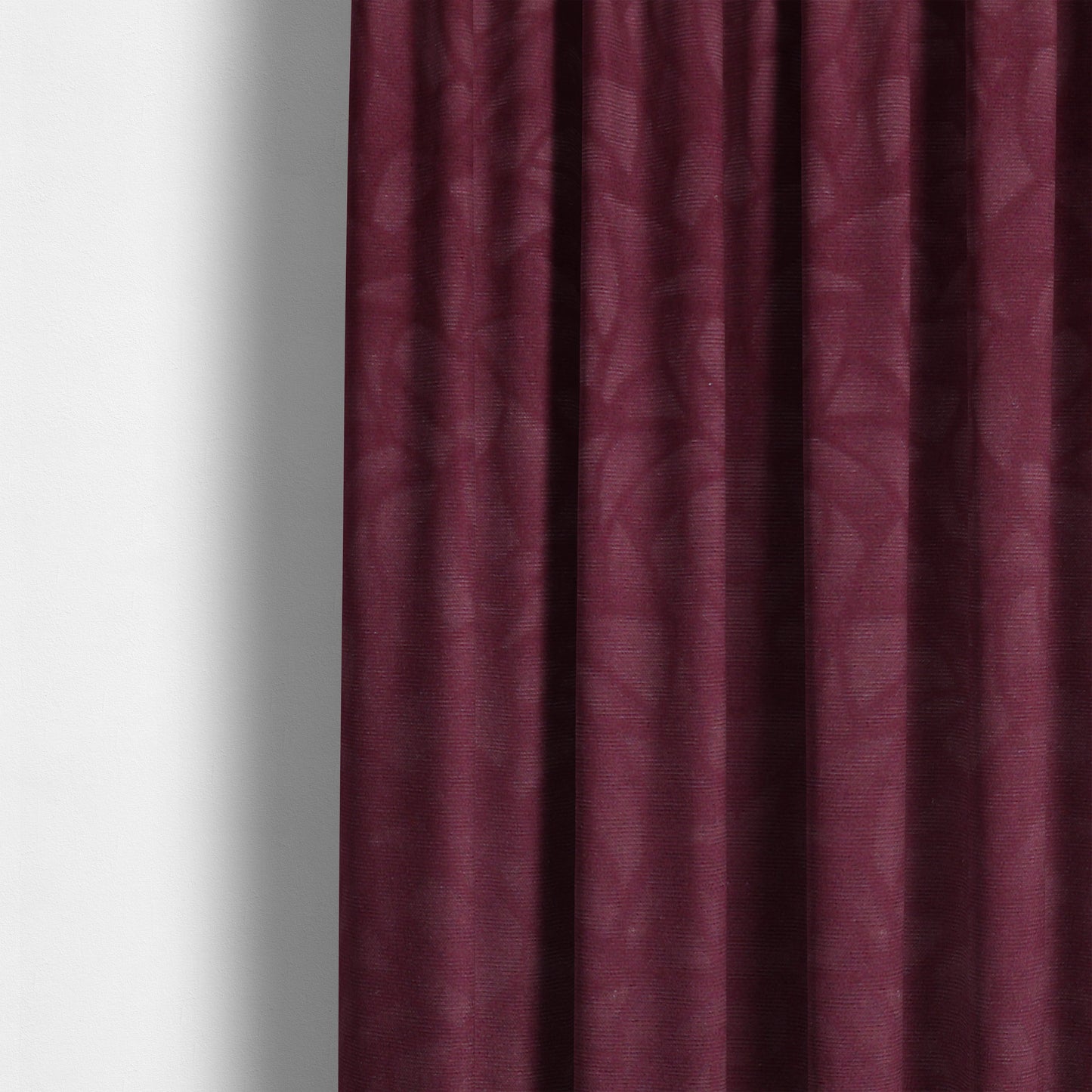 Mikado Self Pattern Soft Velour Velvet Upholstery Fabric In Purple Colour CTR-1037 - Made To Measure Curtains