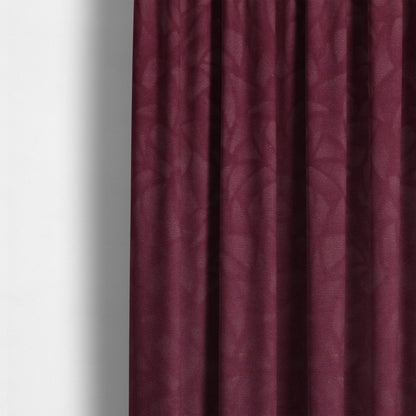 Mikado Self Pattern Soft Velour Velvet Upholstery Fabric In Purple Colour CTR-1037 - Made To Measure Curtains