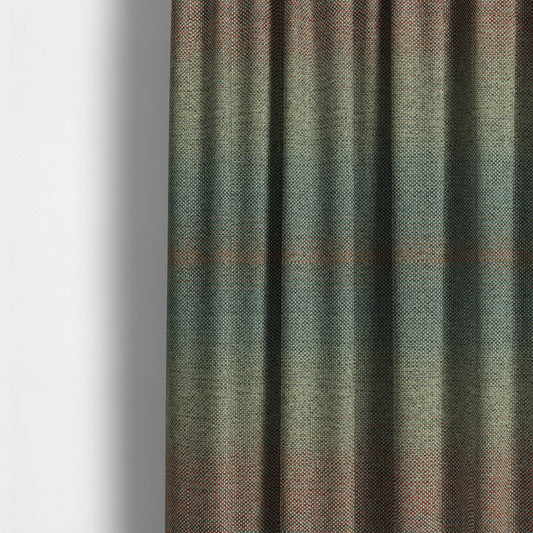 Mineral Weaves Multicoloured Silver Blue Red Heavyweight Chenille Upholstery Fabric CTR-1046 - Made To Measure Curtains