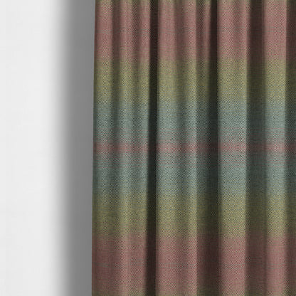 Mineral Weaves Multicoloured Blue Pink Green Heavyweight Chenille Upholstery Fabric CTR-1048 - Made To Measure Curtains