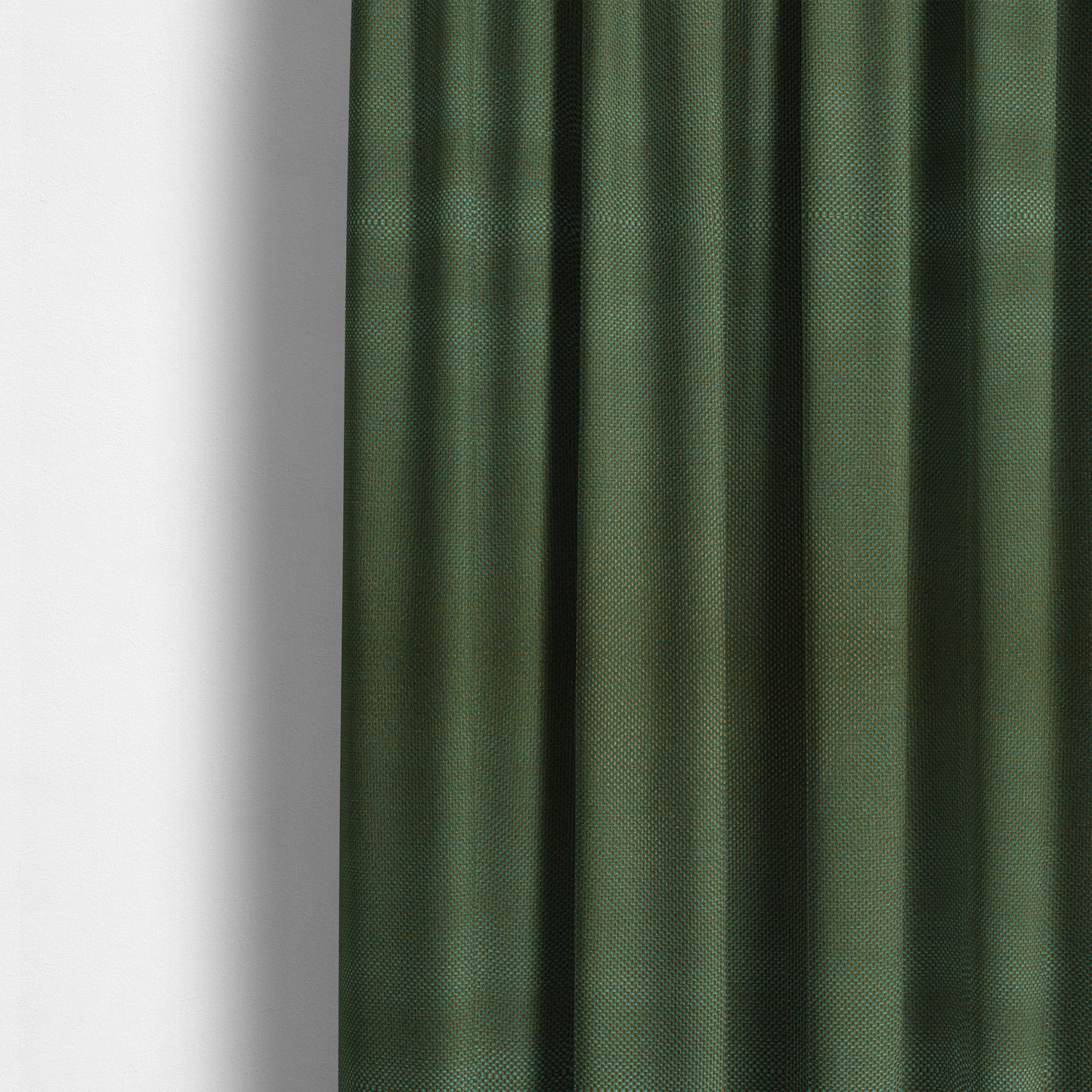 Bilbao Weave Textured Chenille Teal Brown Colour Furnishing Fabric CTR-1049 - Made To Measure Curtains