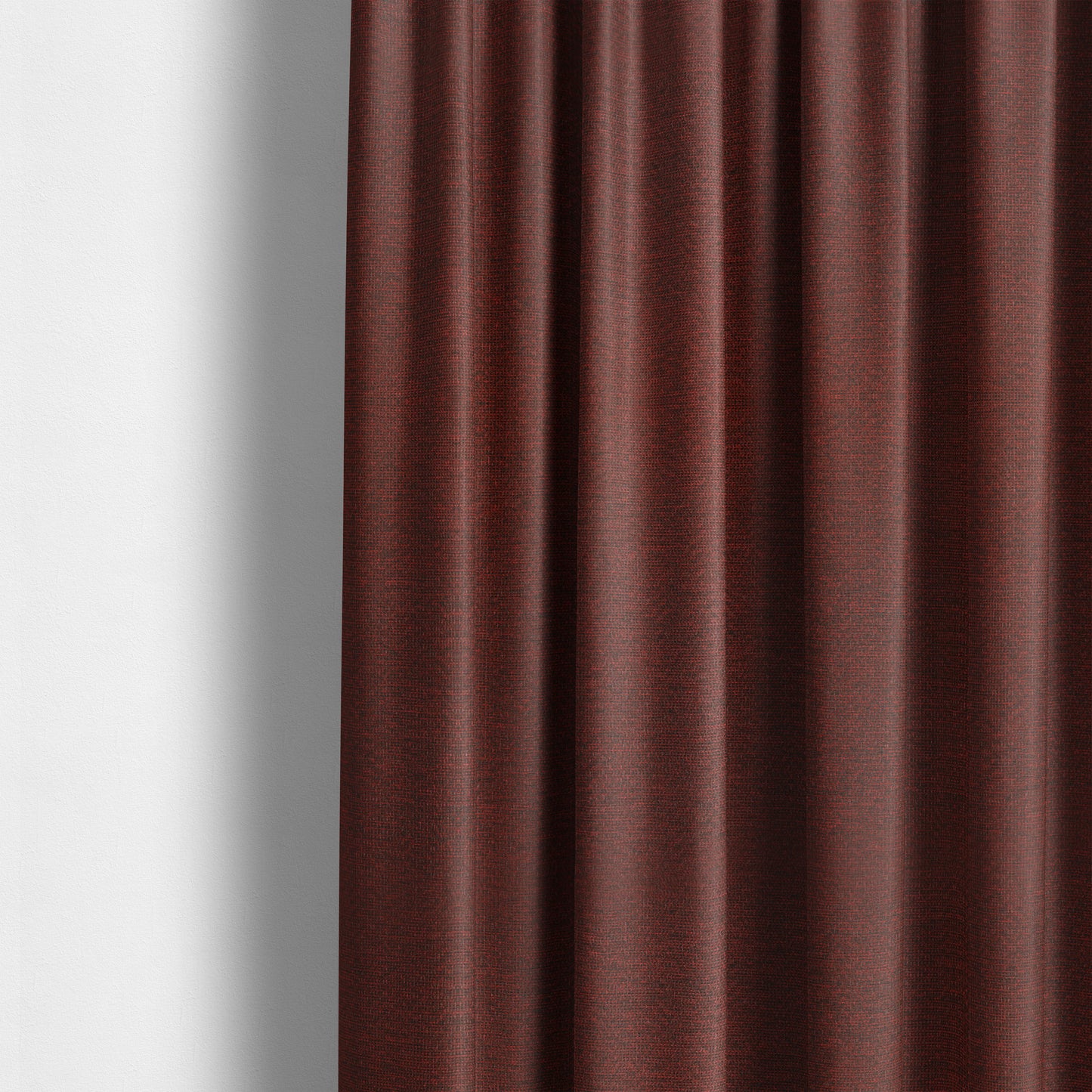 Metropolitan Collection Plain Chenille Smooth Textured Red Burgundy Colour Upholstery Fabric CTR-105 - Made To Measure Curtains