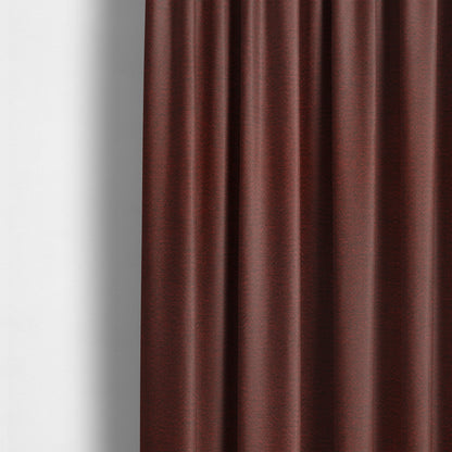 Metropolitan Collection Plain Chenille Smooth Textured Red Burgundy Colour Upholstery Fabric CTR-105 - Made To Measure Curtains