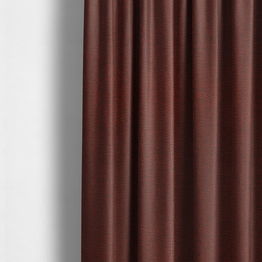 Metropolitan Collection Plain Chenille Smooth Textured Red Burgundy Colour Upholstery Fabric CTR-105 - Made To Measure Curtains