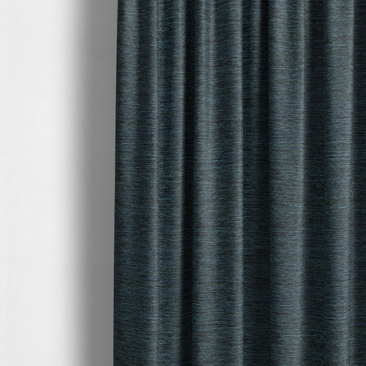 Metropolitan Collection Plain Chenille Smooth Textured Blue Colour Upholstery Fabric CTR-106 - Made To Measure Curtains