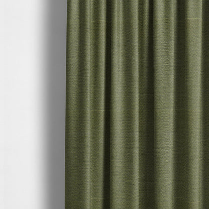 Metropolitan Collection Plain Chenille Smooth Textured Green Colour Upholstery Fabric CTR-107 - Made To Measure Curtains