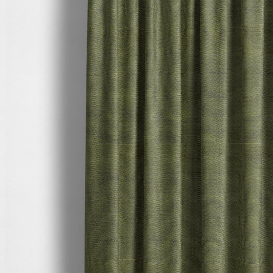 Metropolitan Collection Plain Chenille Smooth Textured Green Colour Upholstery Fabric CTR-107 - Made To Measure Curtains