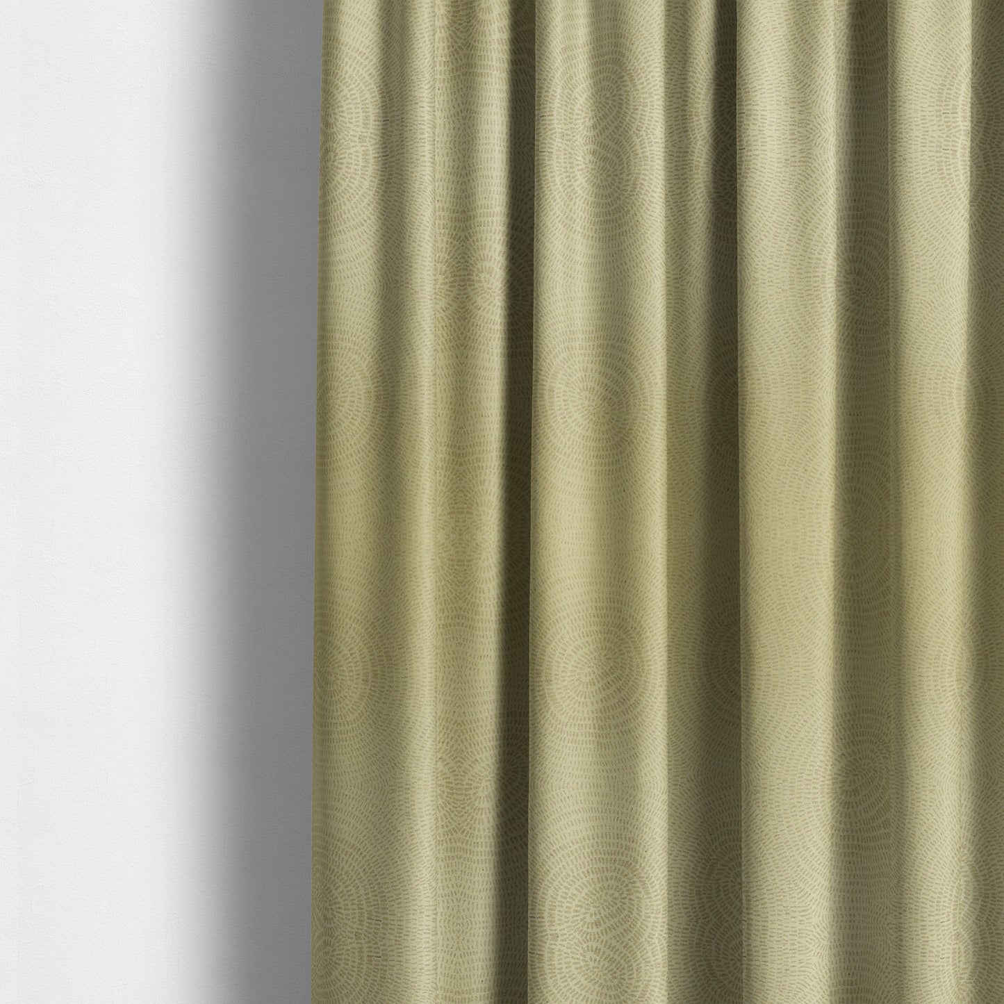 Fenton Circular Pattern In Beige Colour Furnishing Upholstery Fabric CTR-1076 - Made To Measure Curtains