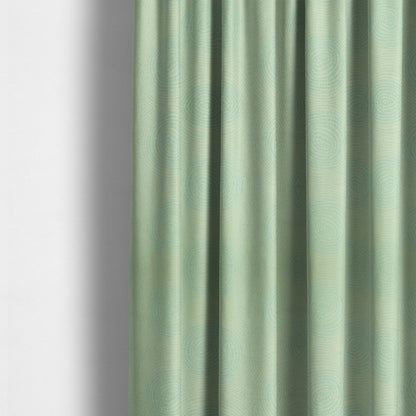 Fenton Circular Pattern In Light Blue Colour Furnishing Upholstery Fabric CTR-1079 - Made To Measure Curtains