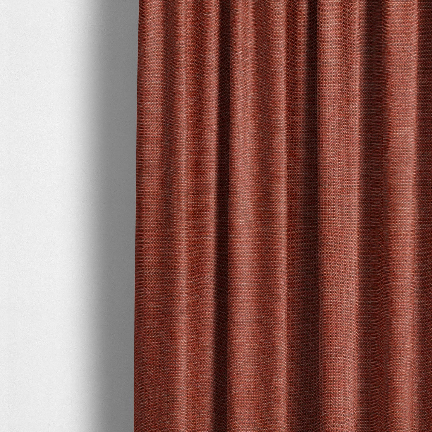 Metropolitan Collection Plain Chenille Smooth Textured Orange Colour Upholstery Fabric CTR-108 - Made To Measure Curtains