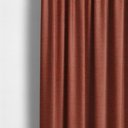 Metropolitan Collection Plain Chenille Smooth Textured Orange Colour Upholstery Fabric CTR-108 - Made To Measure Curtains