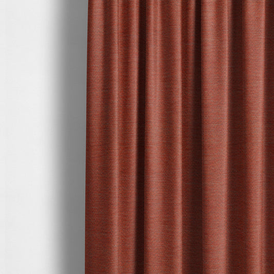 Metropolitan Collection Plain Chenille Smooth Textured Orange Colour Upholstery Fabric CTR-108 - Made To Measure Curtains