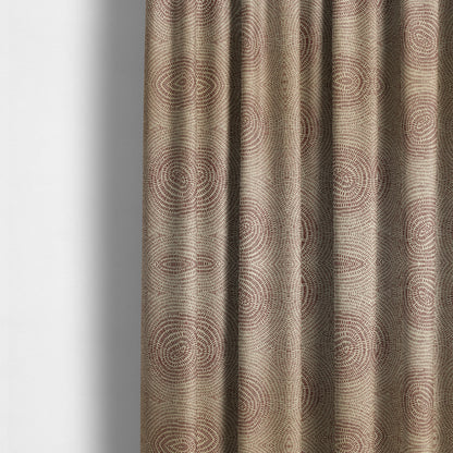 Fenton Circular Pattern In Pink Colour Furnishing Upholstery Fabric CTR-1084 - Made To Measure Curtains