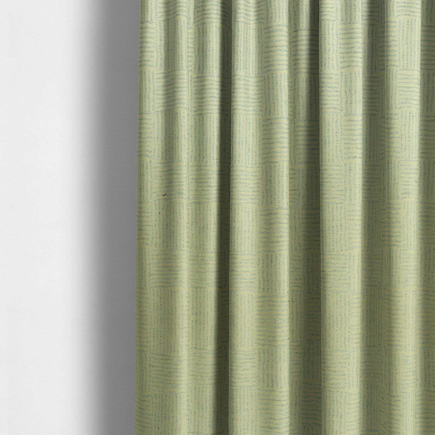 Noah Grey Colour Gingham Stripe Pattern Upholstery Fabrics CTR-1090 - Made To Measure Curtains