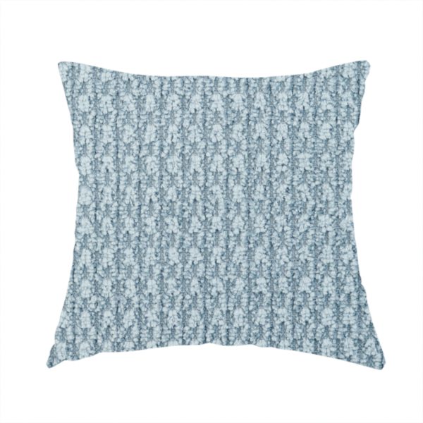 Chicago Bobble Effect Chenille Upholstery Fabric Sky Blue Colour CTR-1096 - Handmade Cushions