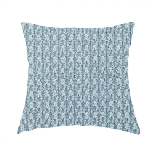 Chicago Bobble Effect Chenille Upholstery Fabric Sky Blue Colour CTR-1096 - Handmade Cushions