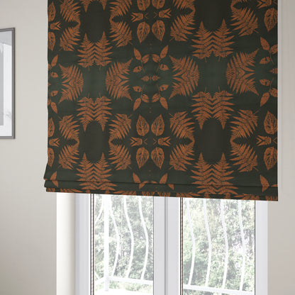 Pelham Autumnal Floral Pattern In Orange Colour Furnishing Upholstery Fabric CTR-1099 - Roman Blinds