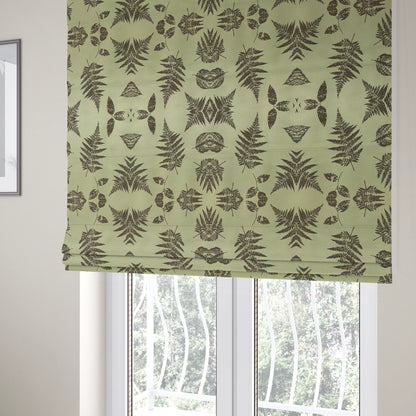 Pelham Autumnal Floral Pattern In Brown Colour Furnishing Upholstery Fabric CTR-1102 - Roman Blinds