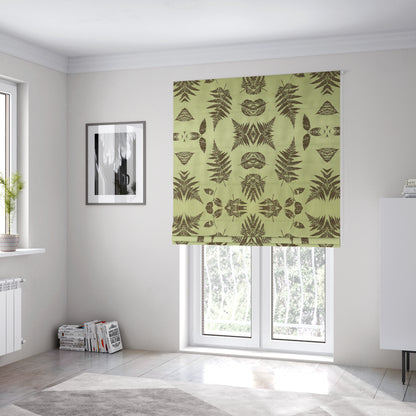 Pelham Autumnal Floral Pattern In Brown Colour Furnishing Upholstery Fabric CTR-1102 - Roman Blinds