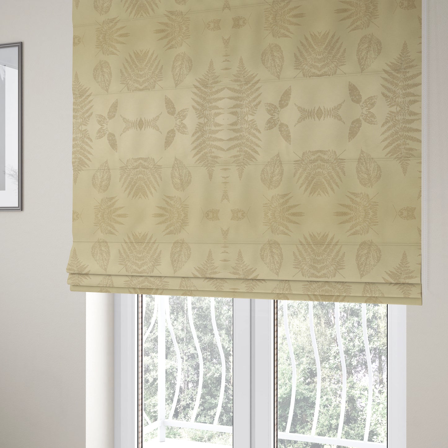 Pelham Autumnal Floral Pattern In Beige Colour Furnishing Upholstery Fabric CTR-1106 - Roman Blinds