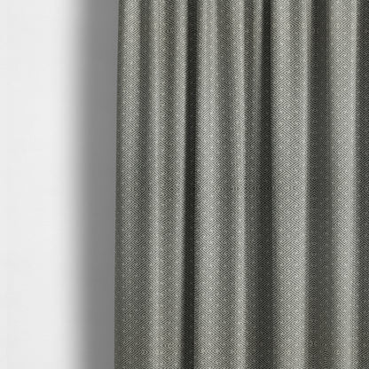 Elemental Collection Geometric Pattern Soft Wool Textured Grey White Colour Upholstery Fabric CTR-113 - Made To Measure Curtains