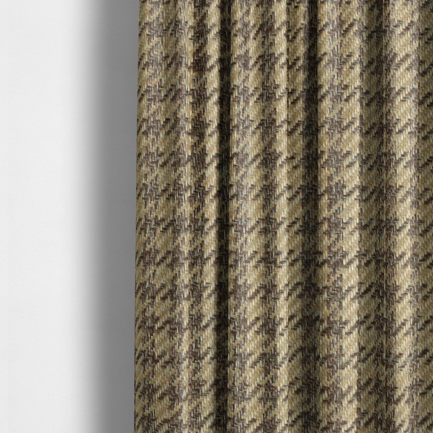 Berwick Houndstooth Pattern Jacquard Flat Weave Yellow Colour Upholstery Furnishing Fabric CTR-1139 - Made To Measure Curtains