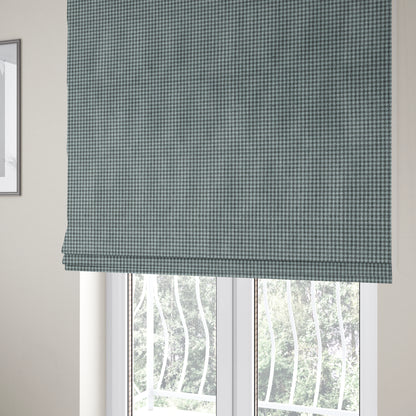 Berwick Houndstooth Pattern Jacquard Flat Weave Grey Colour Upholstery Furnishing Fabric CTR-1141 - Roman Blinds