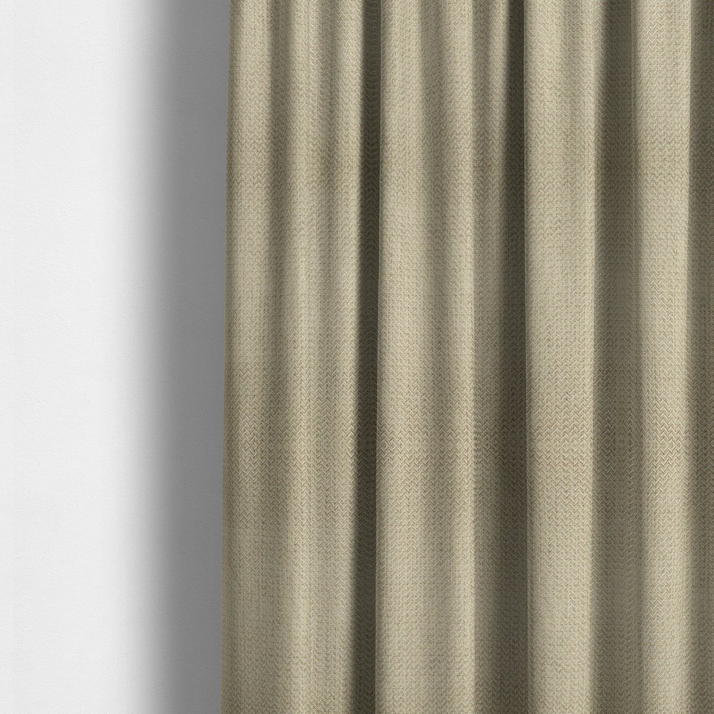 Majesty Herringbone Weave Chenille Cream Beige Colour Upholstery Furnishing Fabric CTR-1151 - Made To Measure Curtains