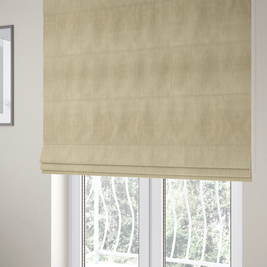 Majesty Herringbone Weave Chenille Cream Beige Colour Upholstery Furnishing Fabric CTR-1151 - Roman Blinds