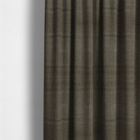 Majesty Herringbone Weave Chenille Brown Beige Colour Upholstery Furnishing Fabric CTR-1152 - Made To Measure Curtains