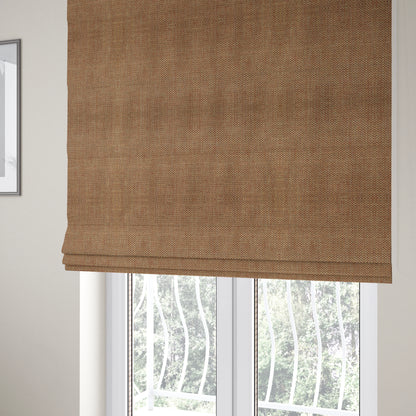 Majesty Herringbone Weave Chenille Bronze Brown Colour Upholstery Furnishing Fabric CTR-1153 - Roman Blinds