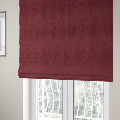 Majesty Herringbone Weave Chenille Red Brown Colour Upholstery Furnishing Fabric CTR-1155 - Roman Blinds