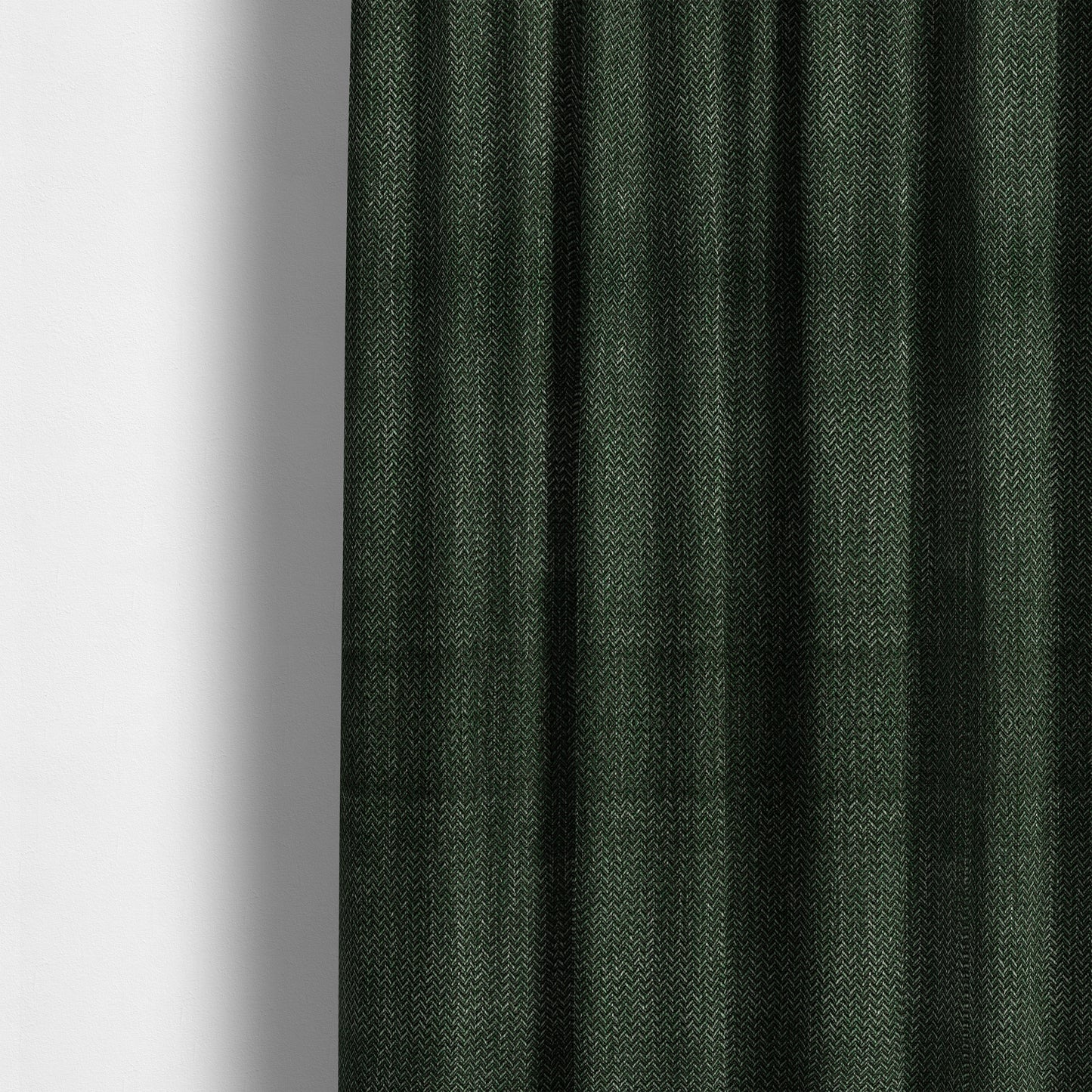 Majesty Herringbone Weave Chenille Green Colour Upholstery Furnishing Fabric CTR-1156 - Made To Measure Curtains