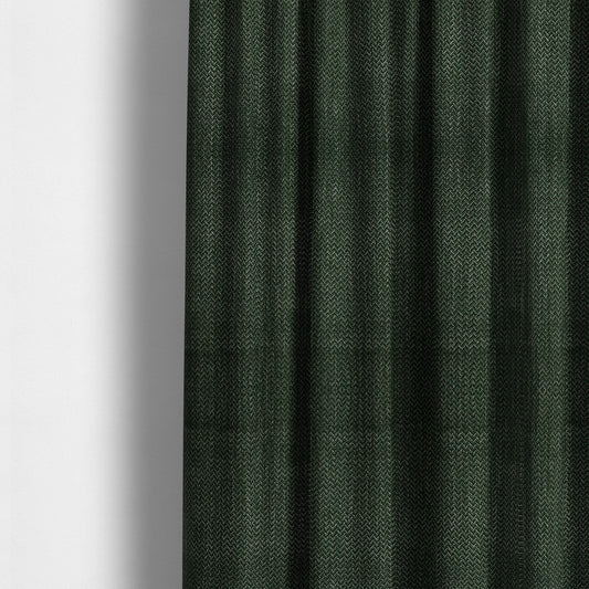 Majesty Herringbone Weave Chenille Green Colour Upholstery Furnishing Fabric CTR-1156 - Made To Measure Curtains