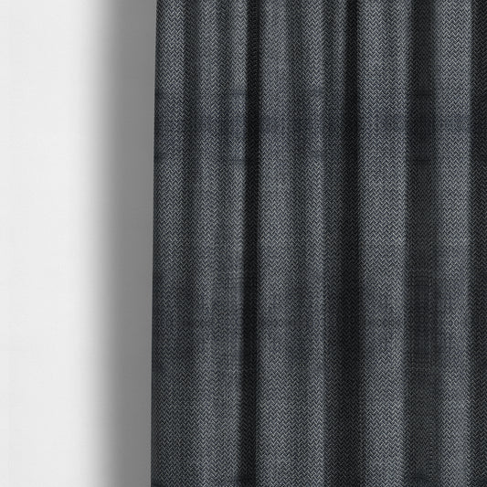 Majesty Herringbone Weave Chenille Blue Colour Upholstery Furnishing Fabric CTR-1157 - Made To Measure Curtains